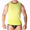 Macho T-shirt męski sportowy żołty S/M elastyczny lekki