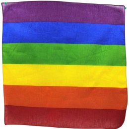 PRIDE Chusta Kolorowa Nylonowa 50x50 cm Flaga Wielobarwna