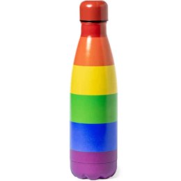 PRIDE Metaliczny termos z motywem flagi LGBT - nowoczesny design