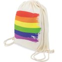 Pride Bawełniany Plecak z Motywem Tęczy LGBT - Lekki i Praktyczny