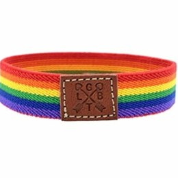 Pride Bransoletka Gumowa Regulowana Kolory Flagi Luksusowa