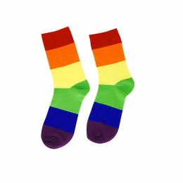Pride Skarpetki Tęczowe LGBT S/M Komfortowa Tkanina Elastyczna