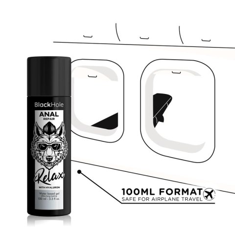 Realax Black Hole żel wodny z hialuronem, relaksujący, 100 ml