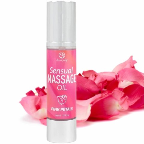 Secret Play Olejek do Masażu Płatki Roży 50ml - satynowa pielęgnacja