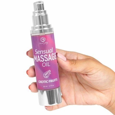 Secret Play Olejek do masażu Exotic Fruit 50ml - satynowa pielęgnacja