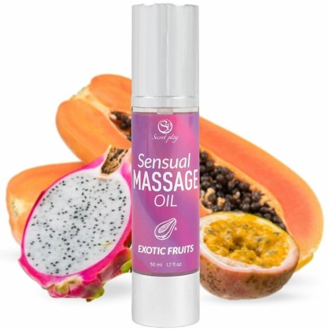Secret Play Olejek do masażu Exotic Fruit 50ml - satynowa pielęgnacja