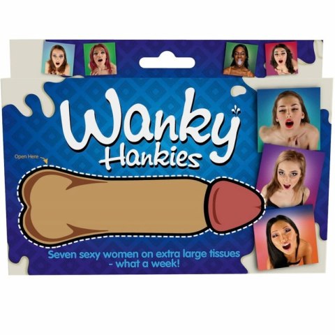 Spencer & Fleetwood Wanky Hankies - Zestaw 7 dużych ozdobnych chusteczek 33x33 cm