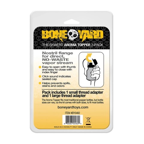 Boneyard Aroma Topper - nakładka ABS z klapką do butelek (duży rozmiar) Boneyard Aroma Topper - nakładka ABS z klapką do butelek (duży rozmiar)