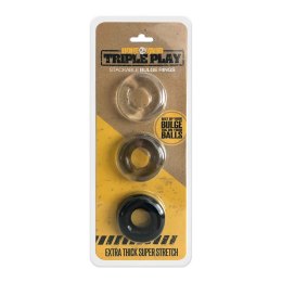 Boneyard Triple Play - komplet 3 elastycznych pierścieni wielokolorowych