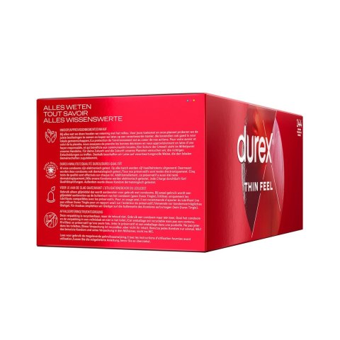 Durex Thin Feel Ultra Thin - prezerwatywy cienkie 144 sztuki Durex Thin Feel Ultra Thin - prezerwatywy cienkie 144 sztuki