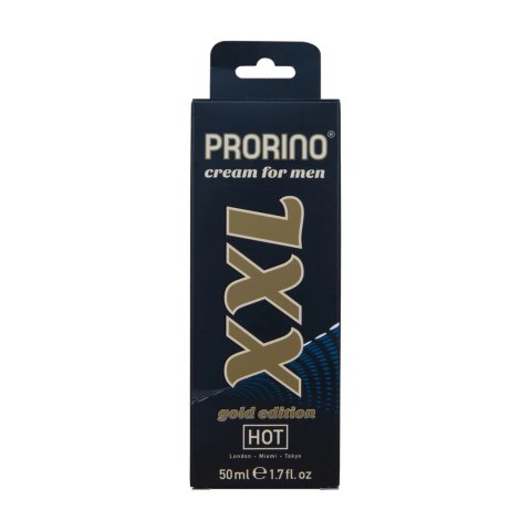 HOT XXL Gold Edition krem pielęgnacyjny z drzewem potencji i tauryną 50 ml HOT XXL Gold Edition krem pielęgnacyjny z drzewem potencji i tauryną 50 ml
