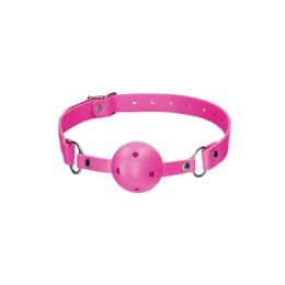 Ouch! Ball Gag czarny - regulowany pasek, miękka kula, uniwersalny rozmiar