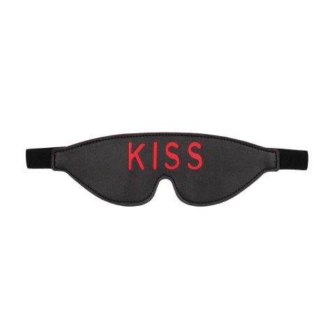 Ouch! by Shots maska na oczy KISS skorzana opaska czerwona