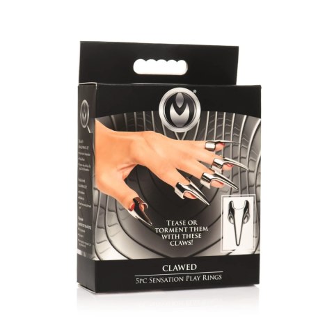 XR Brands Claw Ring zestaw 5 stalowych pierścieni regulowanych XR Brands Claw Ring zestaw 5 stalowych pierścieni regulowanych