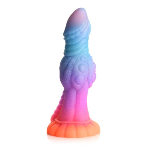 XR Brands Galactic Alien silikonowy model świecący, brokatowy, przyssawka XR Brands Galactic Alien silikonowy model świecący, brokatowy, przyssawka