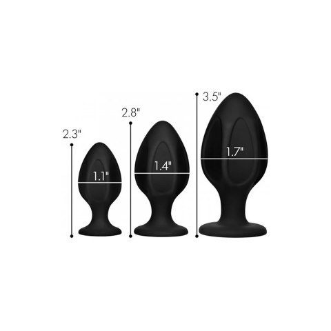 XR Brands Triple Juicers silikonowy zestaw 3 wtyczek anatomicznych XR Brands Triple Juicers silikonowy zestaw 3 wtyczek anatomicznych