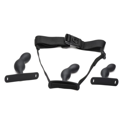 XR Brands zestaw treningowy z uprzężą i 3 rozmiarami zatyczek silikonowych XR Brands zestaw treningowy z uprzężą i 3 rozmiarami zatyczek silikonowych
