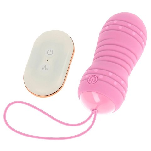 OHMAMA Jajko obrotowe 7 trybow pilot rożowe silikon 8cm USB