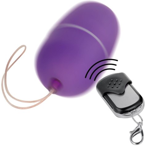 ONLINE Jajko Wibrujące z Pilotem 10 Trybow Fioletowe ABS 6cm