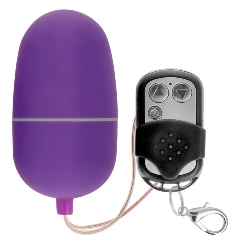 ONLINE Jajko Wibrujące z Pilotem 10 Trybow Fioletowe ABS 6cm
