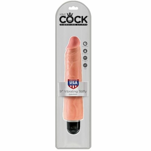 Pipedream King Cock Stiffy 23 cm wielobiegowy, naturalny kolor
