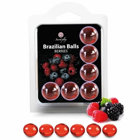 Secret Play Brazil Kulki Aromatyczne Owoce Leśne Zestaw 6 sztuk