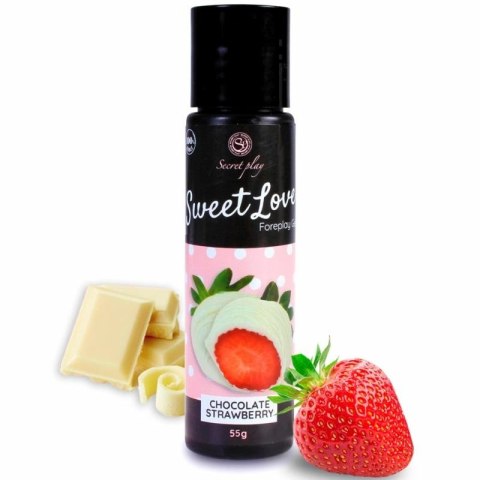 Secret Play Żel jadalny truskawka-biała czekolada 60ml airless