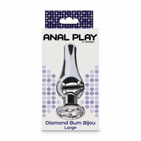ToyJoy Diamond Bum Bijou Large - Aluminiowy model z ozdobą kryształową