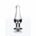 ToyJoy Diamond Bum Bijou Średni korek aluminiowy ze srebrnym kryształem 11 cm