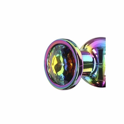 ToyJoy Twilight Bum Bijou Medium - aluminiowy korek z kolorowym kryształem
