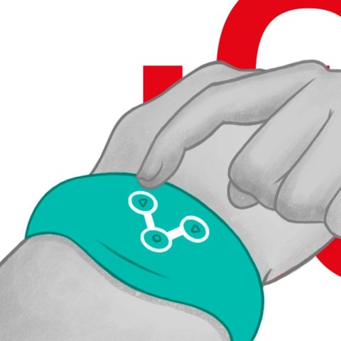 Watchme Aquamarine - Zegarek Sterujący Bezprzewodowy IPX7 Bluetooth