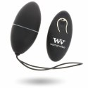 Womanvibe Alsan Egg - silikonowa maszyna intymna z pilotem, czarna