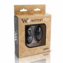 Womanvibe Alsan Egg - silikonowa maszyna intymna z pilotem, czarna