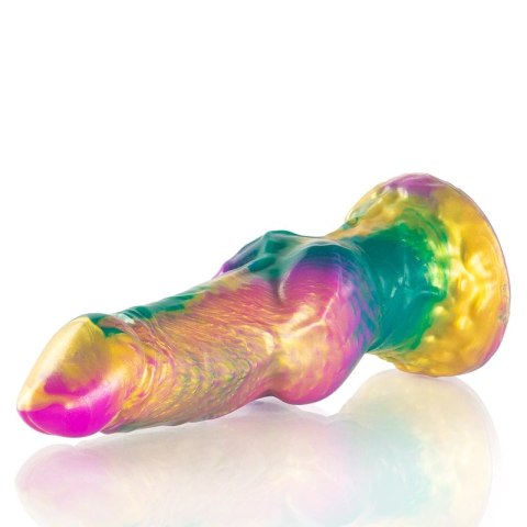 EPIC IRIS model silikonowy tęczowy z ozdobną podstawą 22,5 cm