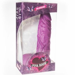 PINK ROOM Chems Model anatomiczny fioletowy 20 cm z przyssawką