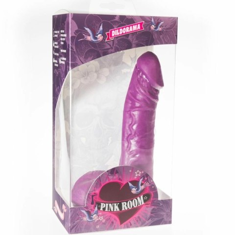 PINK ROOM EBAN model fioletowy 19 cm - anatomiczny, z przyssawką