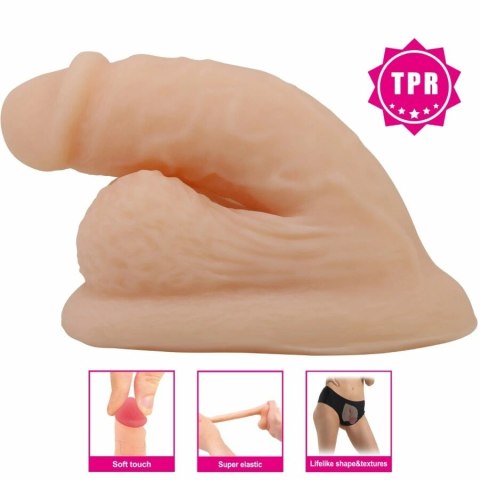 PRETTY LOVE Wildon model elastyczny 10 cm naturalny TPR z przyssawką