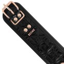 BEGME Black Edition kołnierz z neoprenu z łańcuszkiem i zaciskami, regulowany