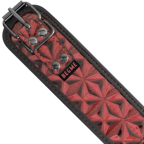 BEGME Red Edition - Kołnierz z neoprenową wyściołką i regulowanymi klipsami
