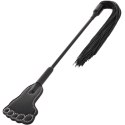 Darkness Szpicruta Dwustronna Czarna - Model z PVC i Skory Ekologicznej