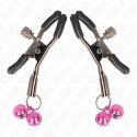 KINK Zacisk Podwojny na Sutki Rożowy 6 cm - Regulowany, Metalowo-Silikonowy