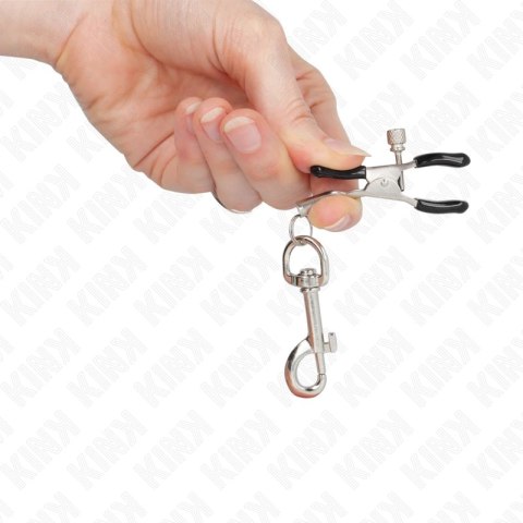 KINK Zacisk Precyzyjny na Sutki 6 cm - Metalowy, Regulowany, Chrom