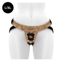 MYTHOLOGY Fantasy Harness L/XL brązowy - regulowane szelki wegańskie
