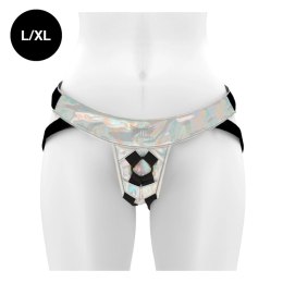 MYTHOLOGY Fantasy Harness Opalizujący L/XL - regulowane szelki vegan