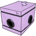 SECRET DOME LA NICHE CLUB Kabina Intymna Fioletowa 85x60x60 cm