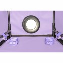 Secret Dome Club Cabina Violet - przenośna kabina z matą i LED, 60x60x70 cm
