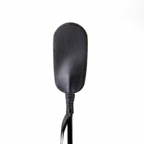 Secret Play Czarna szpicruta ze skory syntetycznej 27,5 cm lekka