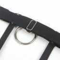 Subblime 953744 Skorzana Podwiązka Punk Czarna Regulowana One Size