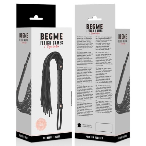 BEGME Flogger Black Edition - bat z wegańskiej skory, lekki i wytrzymały