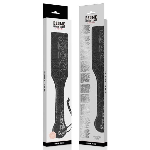 Begme Paddle Black Edition z wegańskiej skory 32x6cm